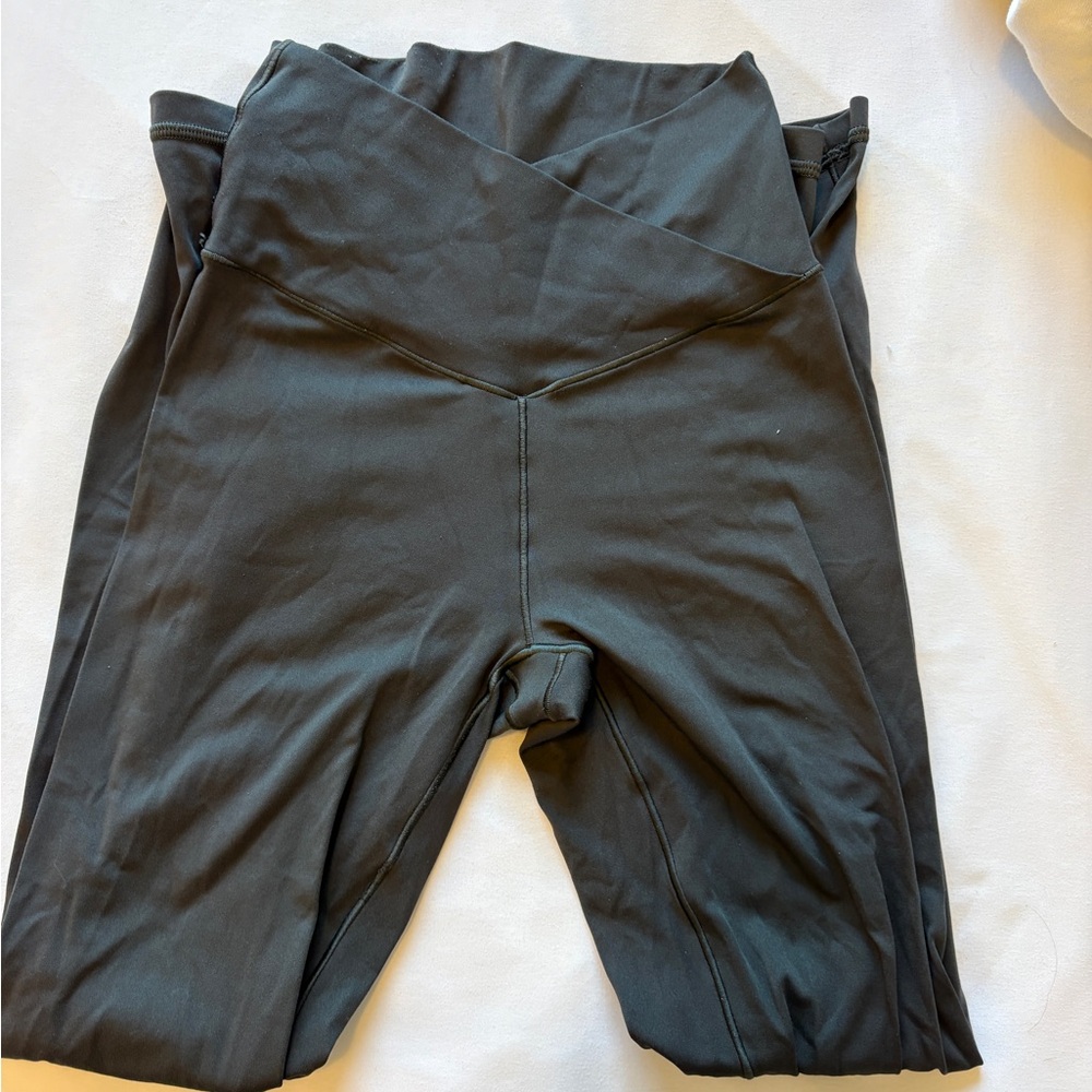 Aerie Charcoal High-Waisted Crossover Leggings
